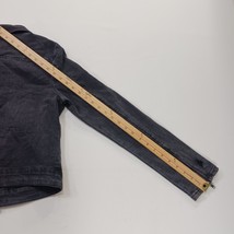 Almost Famous ST-J255-L0 Women's Black Front Zip Denim Jacket Size Medium image 10