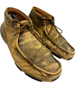 Twisted X Driving Moc Brown Leather Bomber Chukka MDM0003 men&#39;s size 12M - $67.86 CAD