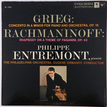 Grieg Rachmaninoff Piano Concerto Entremont Ormandy Rhapsody LP 6-Eye ML 5282 - £9.40 GBP