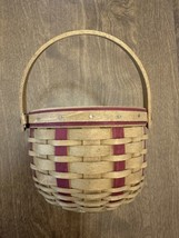 Longaberger Basket 2003 Small Vintage Handmade Basket Dresden Ohio 3.75” Tall - $23.76