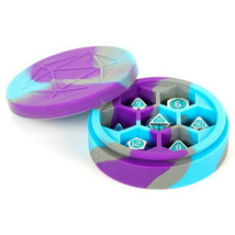 MDG Silicone Dice Case Round - Purp/Gray/Blue - £29.14 GBP