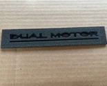 NEW  For Tesla Model 3/Y DUAL MOTOR Emblem Black Rear Lid Trunk Logo Badge - £15.06 GBP