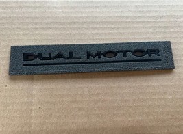NEW  For Tesla Model 3/Y DUAL MOTOR Emblem Black Rear Lid Trunk Logo Badge - $18.69