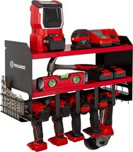 Power Tool Organizer By Toolganize - Wall Mount - Top-Notch Garage Utility, Red - £40.78 GBP