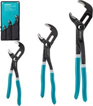 Libraton Water Pump Pliers, Groove Joint Pliers Set, V-Jaw Tongue and Gr... - £62.59 GBP