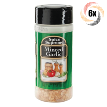 6x Shakers Spice Supreme Minced Garlic Seasoning | 2oz | Fast Shipping - $19.41