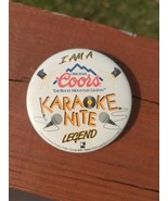 Vintage 1991 Coors Karaoke Night Legend 3&quot; Pinback - €1,70 EUR