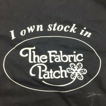 I Own Stock In The Fabric Patch Quilt Shop Large Black Canvas Tote Bag Q... - £31.96 GBP