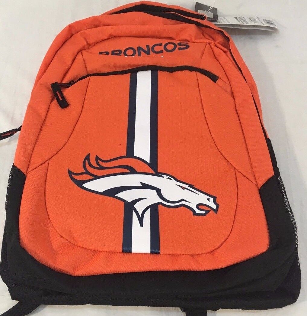 NFL 2025 NWT LICENSED Denver Broncos Backpack School Bag Book Laptop 18 ... - $30.59