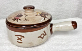 1950 Fred Roberts Nasco Del Coronado Western Cowboy Soup Bowl w Lid Oven... - $22.28