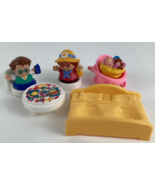 Fisher Price Little People Family Figures Maggie Baby Table Bed Toddler ... - $40.53 CAD
