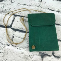 Vintage Green Purse Crossbody Travel Pack ID Holder Wallet On Strap - £10.11 GBP