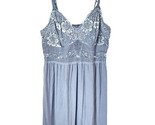 Soma Blue Lace Short Chemise Nightgown Size Small Light Support Corset Back - $25.02