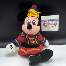 WALT DISNEY STORE PLUSH bean bag stuffed animal tag Mickey Mouse nutcracker xmas - £12.03 GBP