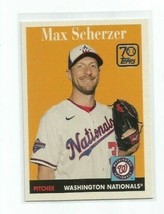 Max Scherzer (Washington) 2021 Topps Series 2 1970 Version Card #70YT-8 - £3.92 GBP