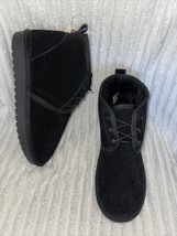 Aspen Winter Boots Suede Leather Lace Up Fur Lined Ankle Boots BLACK SZ ... - £76.90 GBP