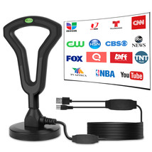 Digital TV Antenna Indoor HDTV Amplified Signal Booster 4K HD 1080P 350+... - $23.99
