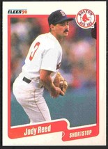 Boston Red Sox Jody Reed 1990 Fleer Baseball Card #284 nr mt - $0.50