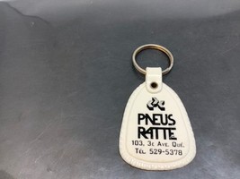 Vintage Promo Keyring Pneus Ratte Tires Keychain Quebec City Ancien Porte-Clés - £5.97 GBP