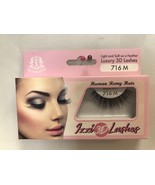 IZZI 3D LASHES LIGHT &amp; SOFT AS A FEATHER LUXURY 3D LASHES #716 M HUMAN R... - £2.05 GBP