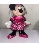 Walgreens Minnie Mouse Plush 13&quot; Tall Pink White Polka Dot Dress Stuffed... - $371.16 MXN