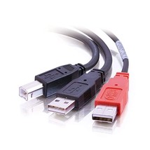 C2G 2m USB 2.0 One B Male to Two A Male Y-Cable  - $33.00