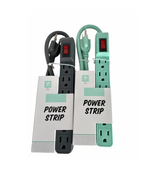 2pcs Vivitar 6 Outlet Power Strip w/Surge Protection 1.5 ft. Lighted Swi... - £13.50 GBP
