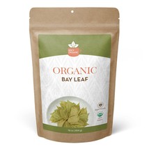 Organic Bay Leaves (16 OZ)-Gluten Free Indian Dried Bay Leaves Fresh For Cooking - £14.77 GBP