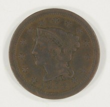 1852 1C Grand Cents En VF État, Marron Couleur, Beau Détail pour Grade - $57.61 CAD
