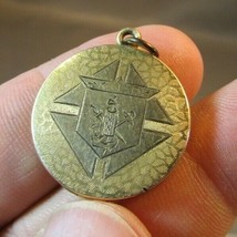 Rare Victorian Kof C Knights Of Columbus Fraternal Gold Locket Fob Pendant - £68.31 GBP