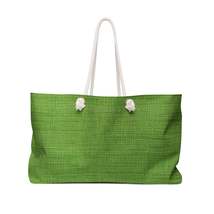 Olive Green Denim-Style: Seamless, Textured Fabric - Weekender Bag - £33.96 GBP