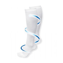 Miracle Socks Anti-fatigue Compression Socks- White- Small/Medium - $5.99