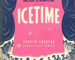 Rockefeller Center Theatre ICETIME Souvenir Program and Program 1946 Son... - $22.74