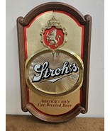 Stroh's Brewery Sign Stroh's Co. Of Detroit Fire-Brewed Beer Sign Vintage 1985 - $34.65