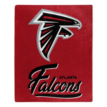 Atlanta Falcons 50&quot; by 60&quot; Plush Signature Raschel Throw Blanket - NFL - $681.28 MXN