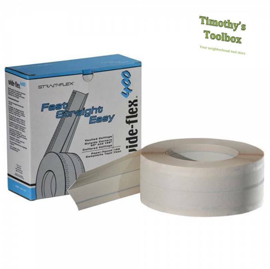 Strait-Flex Wide Flex 400 4" X 100' Drywall Tape (Single roll or bulk pack)