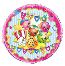 Shopkins Foil Balloon Metallic 18&quot; Birthday Party Supplies - $3.95