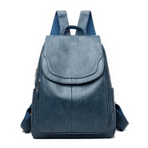 Ladies Bookbag Rucksack Women Large Capacity Backpack Purses High Quality Leathe - £30.36 GBP