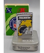 VINTAGE 1997 NFL Los Angeles CHARGERS Chrome Zippo Lighter #457, NEW in ... - £36.75 GBP