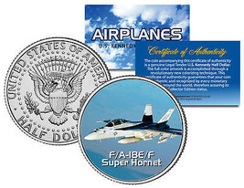 F/A-18E/F SUPER HORNET * Airplane Series * JFK Kennedy Half Dollar US Coin - £6.77 GBP