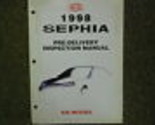 1998 Kia Sephia Predelivery Ispezione Servizio Riparazione Shop Manuale ... - £7.97 GBP