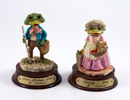 Little Nook Village Frogs Figurines James &amp; Felicity Heritage Mint Vinta... - £19.60 GBP