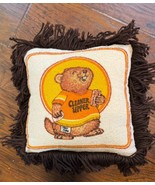 Handmade Beaver Terry Cloth Towel Throw Pillow With Fringe - €18,09 EUR
