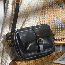 fashion vintage designer natural genuine leather women small messenger bag outdo - £118.23 GBP