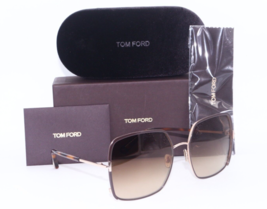New Tom Ford Tf 1006 48F Gold Havana Gradient Brown Lens Sunglasses 60-18 - £337.42 GBP