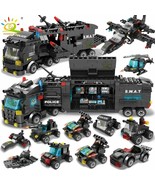 Police Station Truck Model Building Blocks City Machine Children Puzzle ... - $30.34