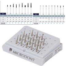 Microdont Multi Use Kit FG Diamond Bur Set - 18 Burs Per Kit Medium Grit - £39.32 GBP