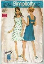 PARTIAL CUT Sewing Pattern Simplicity 8183 Sleeveless H-Back Sundress Si... - $13.49