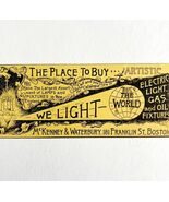 McKenney &amp; Waterbury Light Fixtures 1894 Advertisement Victorian Boston ... - $19.99