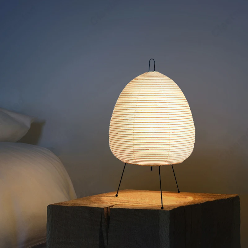 Japanese Design Akari Noguchi Yong Table Lamp Rice Paper Standing Lamp B... - $31.13+